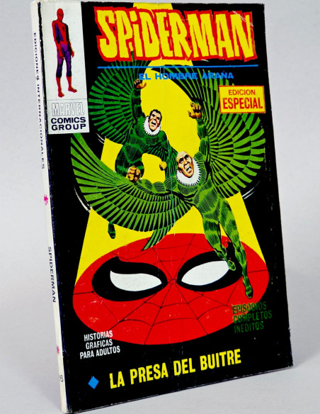 CÓMIC SPIDERMAN 26 VOL.1 LA PRESA DEL BUITRE VERTICE TACO MARVEL ARRUGA PORTADA MUY BUEN ESTADO