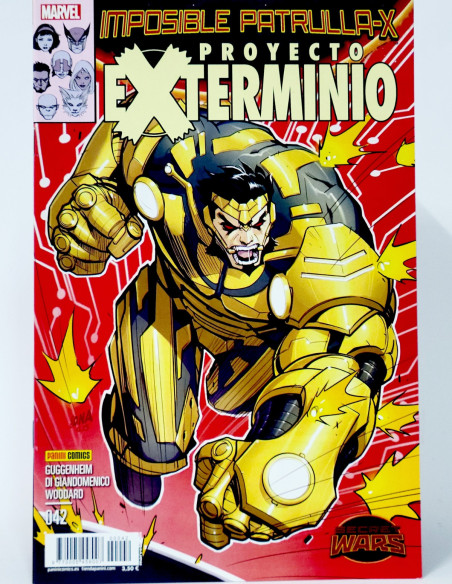 CÓMIC LA IMPOSIBLE PATRULLA-X 42 EXTERMINIO PANINI MARVEL GRAPA DE KIOSCO