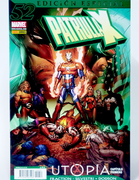 CÓMIC PATRULLA-X 52 UTOPIA EDICIÓN ESPECIAL VOL.3 PANINI MARVEL VOLUMEN GRAPA DE KIOSCO