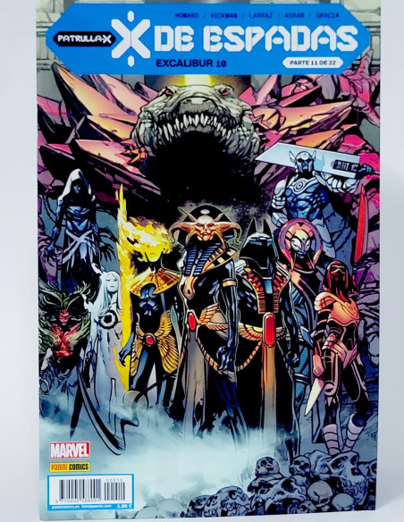 CÓMIC PATRULLA-X EXCALIBUR 10 X DE ESPADAS PANINI MARVEL GRAPA DE KIOSCO