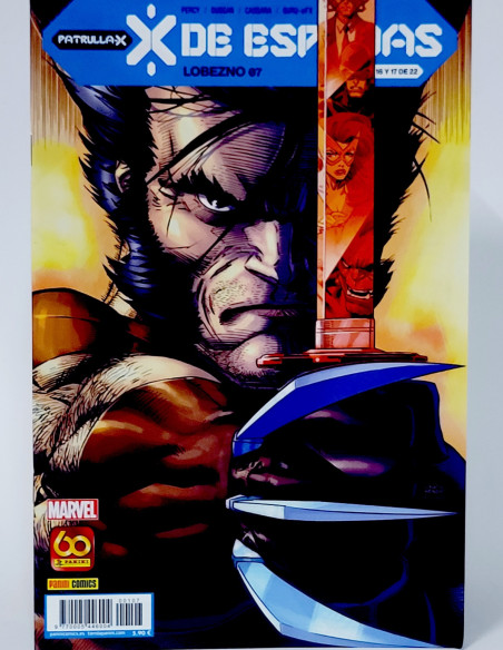 CÓMIC PATRULLA-X LOBEZNO 107 X DE ESPADAS PANINI MARVEL GRAPA DE KIOSCO