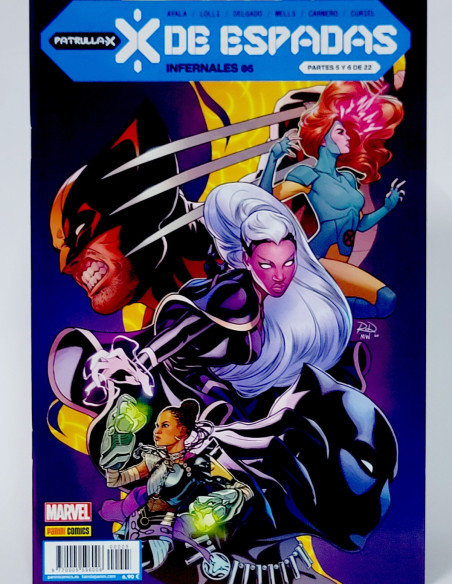 CÓMIC PATRULLA-X INFERNALES 5 X DE ESPADAS PANINI MARVEL GRAPA DE KIOSCO