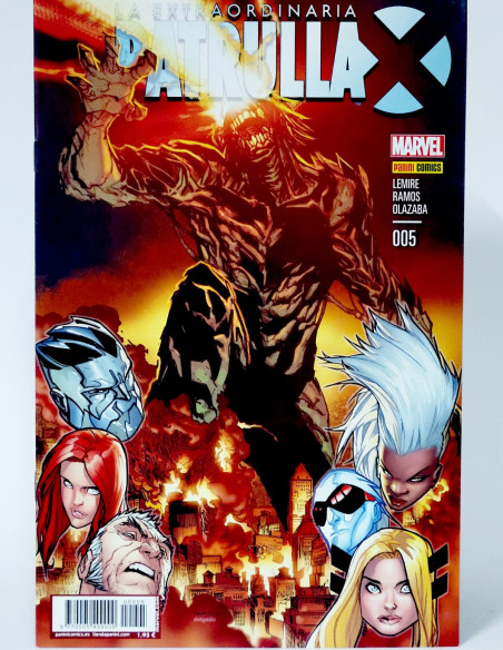 CÓMIC LA EXTRAORDINARIA PATRULLA-X 5 PANINI MARVEL GRAPA DE KIOSCO