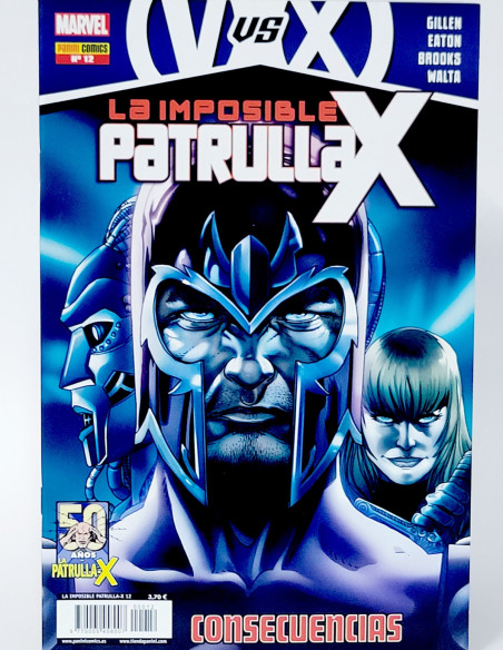 CÓMIC LA IMPOSIBLE PATRULLA-X 12 PANINI MARVEL GRAPA DE KIOSCO