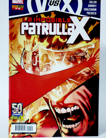 CÓMIC LA IMPOSIBLE PATRULLA-X 10 PANINI MARVEL GRAPA DE KIOSCO