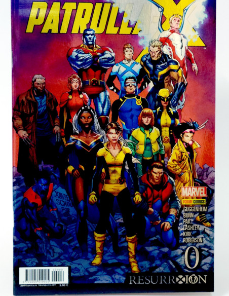 CÓMIC PATRULLA-X RESURRXION 0 PANINI MARVEL GRAPA DE KIOSCO