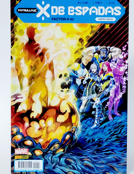 CÓMIC PATRULLA-X FACTOR-X 3 X DE ESPADAS PANINI MARVEL GRAPA DE KIOSCO