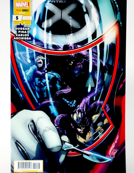 CÓMIC PATRULLA-X 124 PANINI MARVEL 5 GRAPA DE KIOSCO