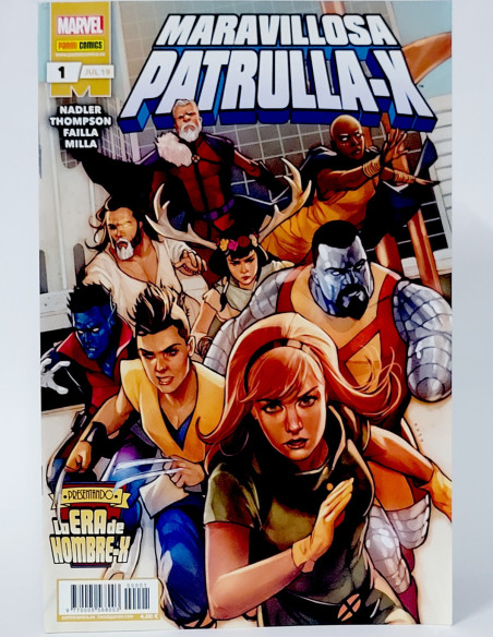 CÓMIC LA ERA DE HOMBRE-X MARAVILLOSA PATRULLA-X 1 JULIO 2019 PANINI MARVEL GRAPA DE KIOSCO