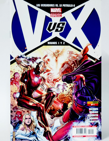 CÓMIC LOS VENGADORES VS PATRULLA-X 1 EDICIÓN ESPECIAL PANINI MARVEL GRAPA DE KIOSCO