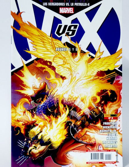 CÓMIC LOS VENGADORES VS PATRULLA-X 3 EDICIÓN ESPECIAL PANINI MARVEL GRAPA DE KIOSCO