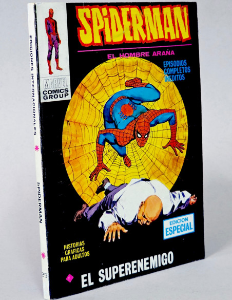 CÓMIC SPIDERMAN 29 VOL.1 EL SUPERENEMIGO (SPIDER-MAN)MARVEL VOLUMEN TACO CASI EXCELENTE ESTADO