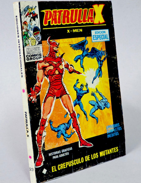 CÓMIC PATRULLA X 23 VOL.1 EL CREPÚSCULO DE LOS MUTANTES MARVEL VOLUMEN TACO NORMAL/BUEN ESTADO
