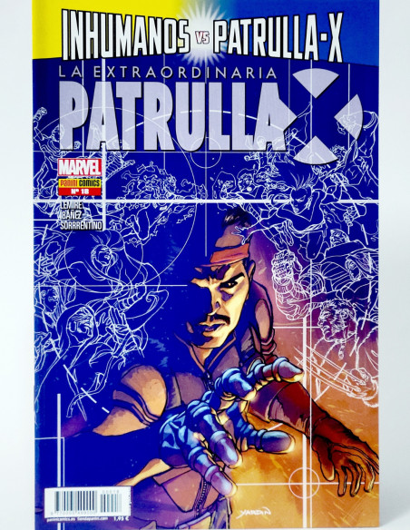 CÓMIC LA EXTRAORDINARIA PATRULLA-X 18 INHUMANOS VS PATRULLA-X PANINI MARVEL GRAPA DE KIOSCO