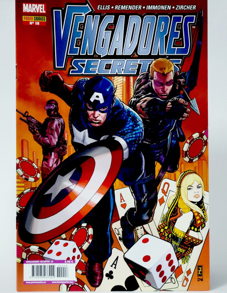 CÓMIC VENGADORES SECRETOS 18 PANINI MARVEL GRAPA DE KIOSCO