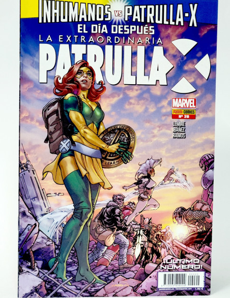 CÓMIC LA EXTRAORDINARIA PATRULLA -X 20 INHUMANOS VS PATRULLA-X PANINI MARVEL GRAPA DE KIOSCO