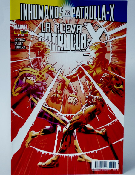 CÓMIC LA NUEVA PATRULLA -X 50 INHUMANOS VS PATRULLA-X PANINI MARVEL GRAPA DE KIOSCO