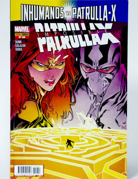 CÓMIC LA IMPOSIBLE PATRULLA -X 59 INHUMANOS VS PATRULLA-X PANINI MARVEL GRAPA DE KIOSCO