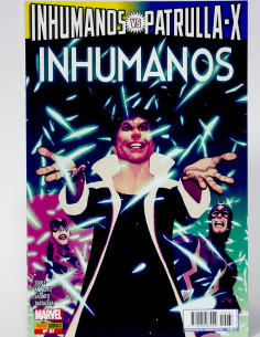 CÓMIC INHUMANOS VS PATRULLA-X 37 PANINI MARVEL GRAPA DE...