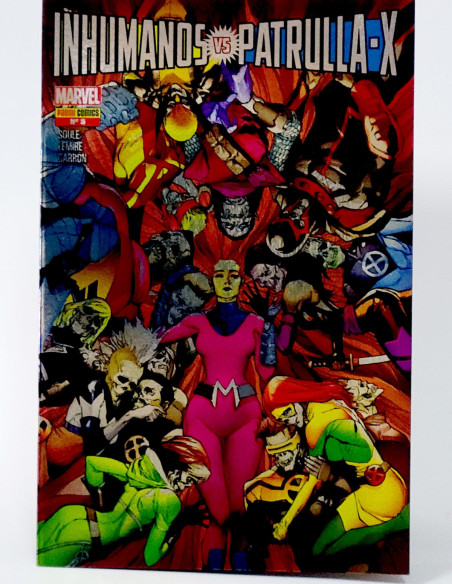 CÓMIC INHUMANOS VS PATRULLA-X 5 PANINI MARVEL GRAPA DE KIOSCO
