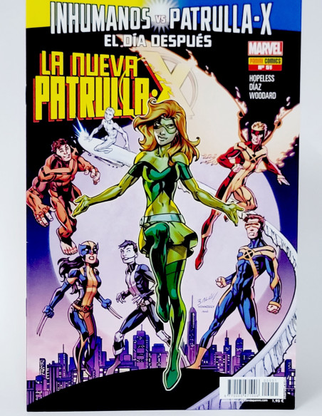 CÓMIC LA NUEVA PATRULLA -X 51 EL DÍA DESPUÉS INHUMANOS VS PATRULLA-X PANINI MARVEL GRAPA DE KIOSCO