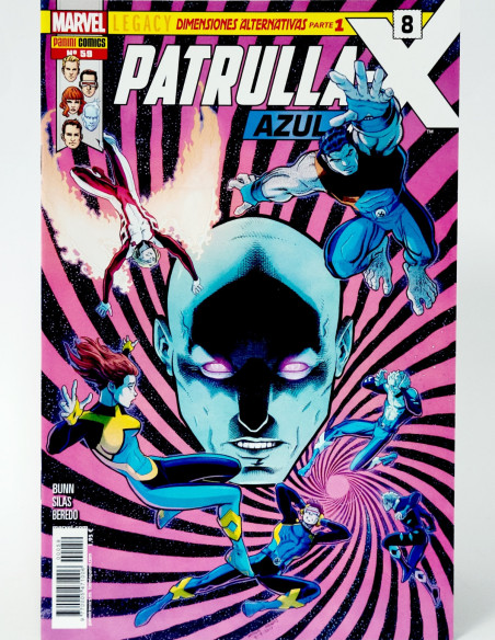 CÓMIC PATRULLA -X AZUL 59 PANINI MARVEL GRAPA DE KIOSCO
