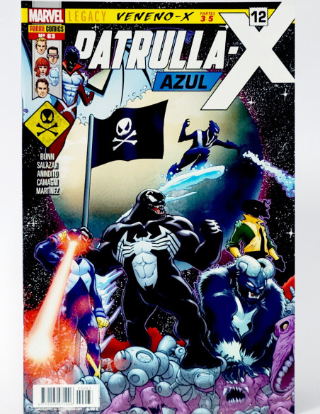 CÓMIC PATRULLA -X AZUL 63 PANINI MARVEL GRAPA DE KIOSCO
