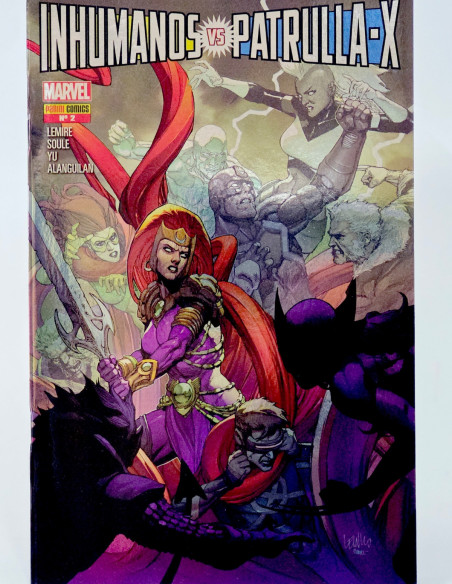 CÓMIC INHUMANOS VS PATRULLA-X 2 PANINI MARVEL GRAPA DE KIOSCO