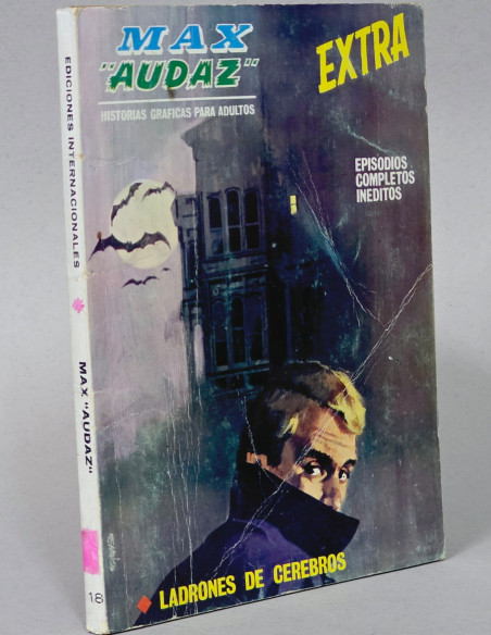 CÓMIC MAX AUDAZ 18 LADRONES DE CEREBROS VERTICE TACO FLEETWAY BUEN ESTADO