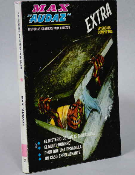 CÓMIC MAX AUDAZ 3 EL MISTERIO DE LAS 13 CERRADURAS VERTICE TACO FLEETWAY BUEN ESTADO