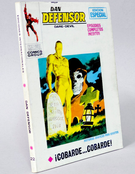 CÓMIC DAN DEFENSOR 22 COBARDE VOL.1 VERTICE TACO MARVEL VOLUMEN EXCELENTE ESTADO