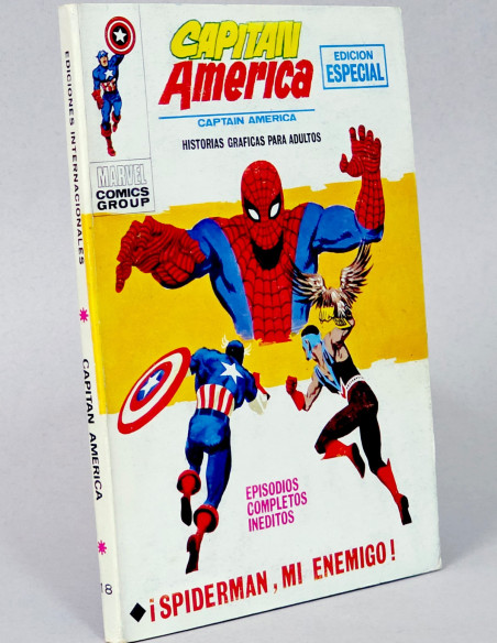 CÓMIC CAPITÁN AMÉRICA 18 SPIDERMAN MI ENEMIGO VOL.1 VERTICE TACO MARVEL VOLUMEN EXCELENTE ESTADO