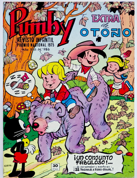 CÓMIC PUMBY 986 EXTRA OTOÑO 1976 EDITORIAL VALENCIANA EXCELENTE ESTADO