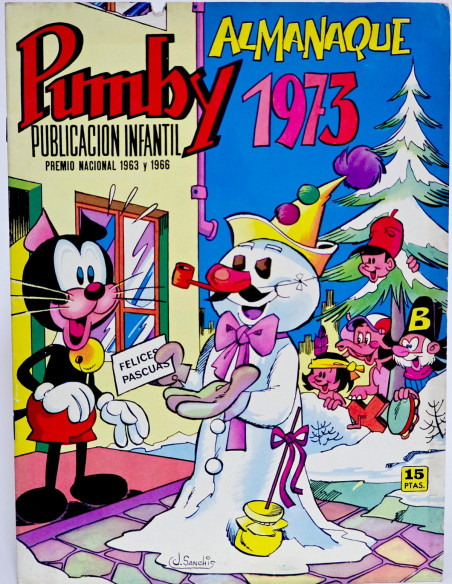 CÓMIC PUMBY ALMANAQUE 1973 EDITORIAL VALENCIANA MUY BUEN ESTADO