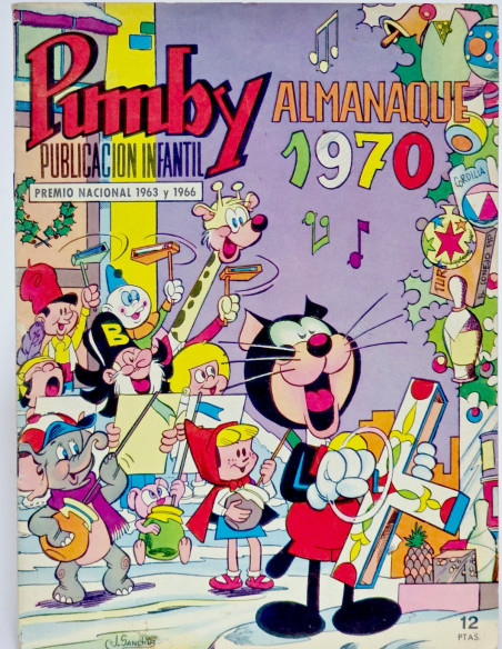 CÓMIC PUMBY ALMANAQUE 1970 EDITORIAL VALENCIANA BUEN ESTADO