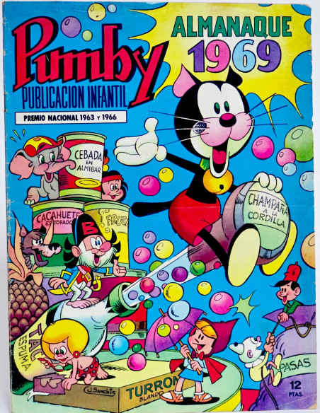 CÓMIC PUMBY ALMANAQUE 1969 EDITORIAL VALENCIANA NORMAL/BUEN ESTADO