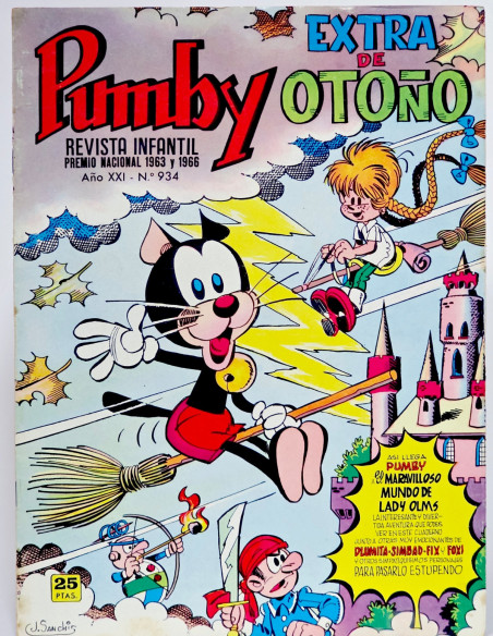 CÓMIC PUMBY 934 EXTRA OTOÑO 1975 EDITORIAL VALENCIANA MUY BUEN ESTADO