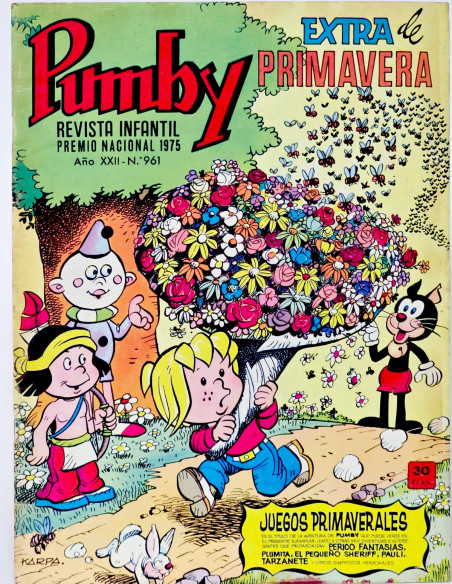CÓMIC PUMBY 961 EXTRA PRIMAVERA 1976 EDITORIAL VALENCIANA MUY BUEN ESTADO
