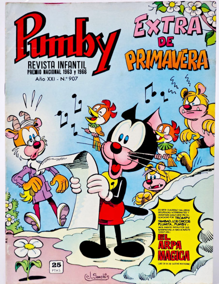 CÓMIC PUMBY 907 EXTRA PRIMAVERA 1975 EDITORIAL VALENCIANA MUY BUEN ESTADO