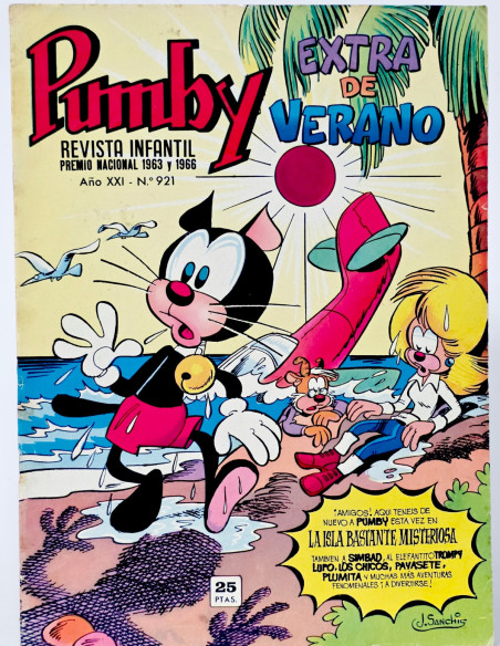 CÓMIC PUMBY 921 EXTRA VERANO 1975 EDITORIAL VALENCIANA MUY BUEN ESTADO