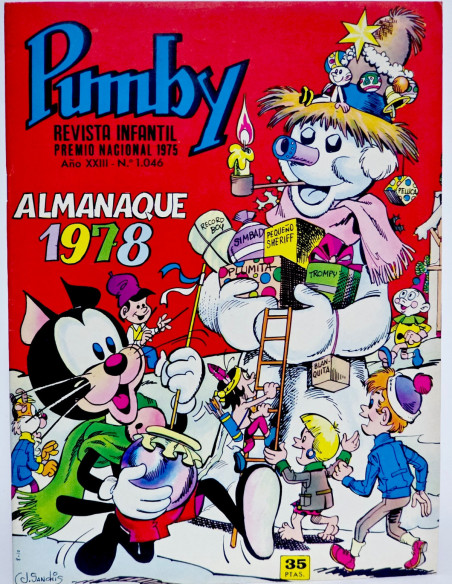 CÓMIC PUMBY 1046 ALMANAQUE 1978 EDITORIAL VALENCIANA EXCELENTE ESTADO