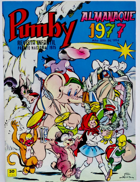 CÓMIC PUMBY 994 ALMANAQUE 1977 EDITORIAL VALENCIANA EXCELENTE ESTADO