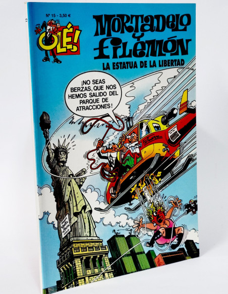 CÓMICS MORTADELO Y FILEMÓN 15 LA ESTATUA DE LA LIBERTAD OLÉ 5 QUINTA EDICIÓN EDICIONES B DE KIOSCO