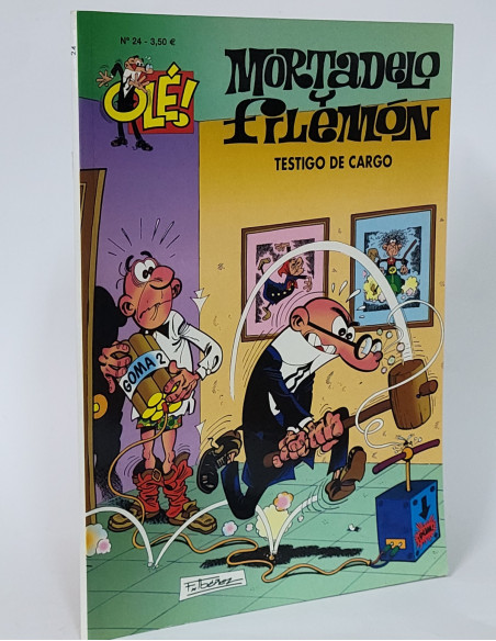 CÓMICS MORTADELO Y FILEMÓN 24 TESTIGO DE CARGO OLÉ 5 QUINTA EDICIÓN EDICIONES B DE KIOSCO