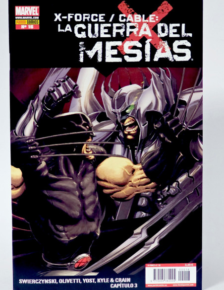 CÓMIC X-FORCE 16 CABLE GUERRA MESÍAS PANINI VOL.3 MARVEL VOLUMEN GRAPA DE KIOSCO