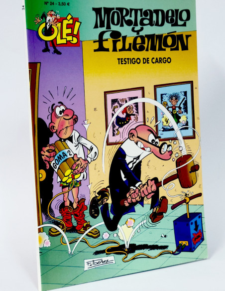 CÓMICS MORTADELO Y FILEMÓN 24 TESTIGO DE CARGO OLÉ 5 QUINTA EDICIÓN EDICIONES B DE KIOSCO