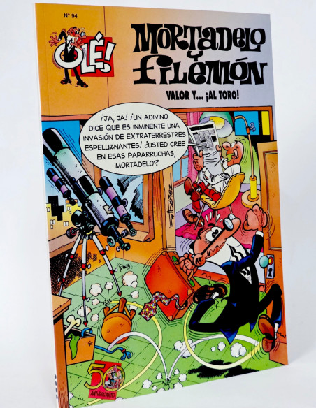 CÓMIC MORTADELO Y FILEMÓN 94 VALOR Y AL TORO OLÉ CUARTA EDICIÓN EDICIONES B DE KIOSCO