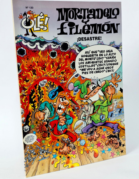 CÓMIC MORTADELO Y FILEMÓN 130 DESASTRE OLÉ CUARTA EDICIÓN EDICIONES B DE KIOSCO