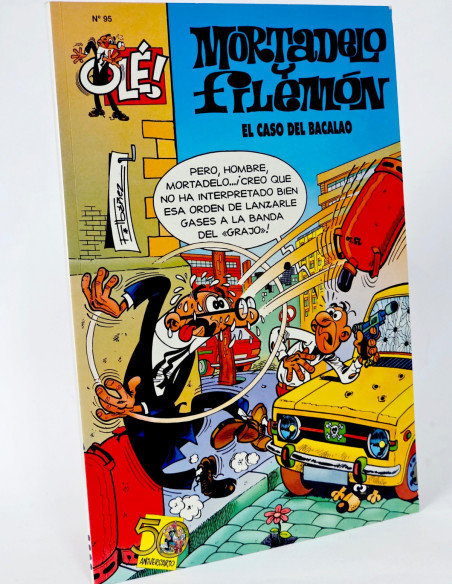 CÓMIC MORTADELO Y FILEMÓN 95 EL CASO DEL BACALAO OLÉ CUARTA EDICIÓN EDICIONES B DE KIOSCO