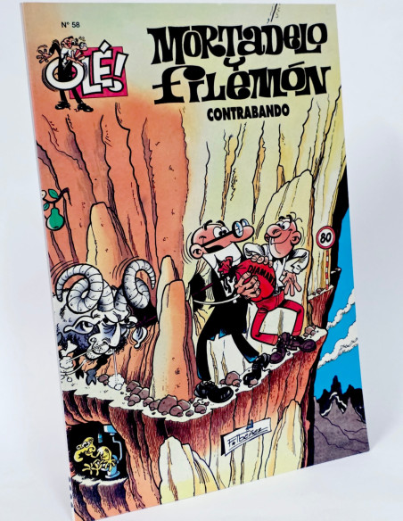CÓMIC MORTADELO Y FILEMÓN 58 CONTRABANDO OLÉ CUARTA EDICIÓN EDICIONES B DE KIOSCO